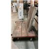 Image 3 : 2 METAL FRAME WOOD TOP PLATFORM CARTS *NO HANDLES*