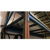 Image 3 : ORANGE/BLUE METAL PALLET RACKING 2-15' UPRIGHTS, 10- 12.5' SIDE RAILS
