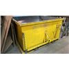 Image 3 : YELLOW LARGE HEAVY DUTY DUMP BIN WITH FORKLIFT SLOTS MEASURES APPROX 63" X 65" X 35"H