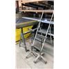 Image 1 : METAL ADJUSTABLE SAWHORSE, 2 MATERIAL ROLLER STANDS & FOLDING STEP LADDER