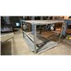 Image 2 : 2 METAL SHOP TABLES- APPROX 48" X 52" X 34"H & METAL FOLDING TABLE APPROX 68" X 30" X 31"H