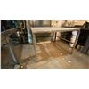 Image 5 : 2 METAL SHOP TABLES- APPROX 48" X 52" X 34"H & METAL FOLDING TABLE APPROX 68" X 30" X 31"H