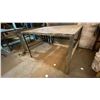 Image 6 : 2 METAL SHOP TABLES- APPROX 48" X 52" X 34"H & METAL FOLDING TABLE APPROX 68" X 30" X 31"H