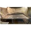 Image 2 : LARGE HEAVY DUTY METAL SHOP TABLE APPROX 127"L X 54"W X 36"H WITH METAL ROLLER ATTACHED AT END
