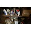 Image 4 : METAL 2 DOOR FLAMMABLES SAFETY STORAGE CABINET WITH MOSTLY PAINT CONTENTS - CABINET MEASURES APPROX