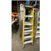 Image 2 : PAIR OF FEATHERLITE YELLOW 6' FIBERGLASS LADDERS
