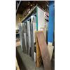 Image 4 : METAL WELDED TOGETHER SHELVING UNIT WITH ASSORTED SIZE CUTS OF SHEET METAL