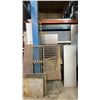 Image 6 : METAL WELDED TOGETHER SHELVING UNIT WITH ASSORTED SIZE CUTS OF SHEET METAL