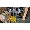 Image 5 : METAL SHELVING UNIT WITH ASSORTED SHEET METAL DUCT FITTINGS & COMPONENTS