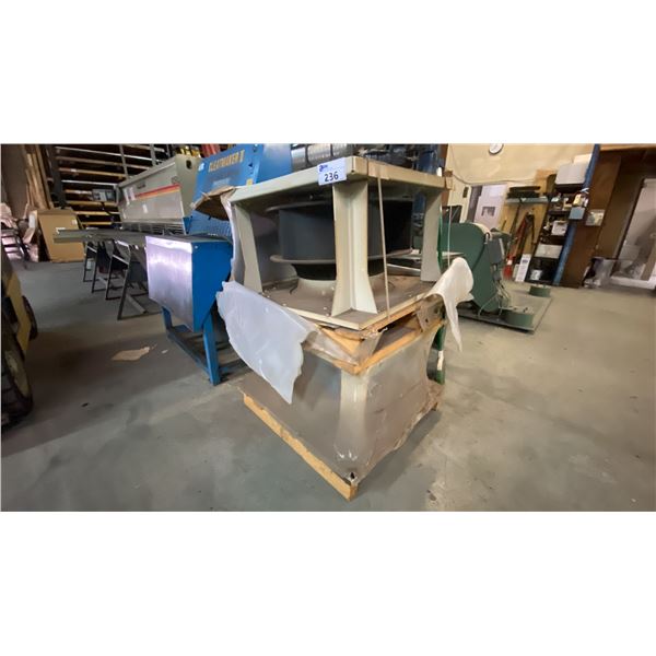 2 LARGE INDUSTRIAL BLOWER FAN ASSEMBLIES WITH ZIEHL-ABEGG ECBLUE EXTERNAL ROTOR MOTORS