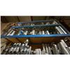 Image 2 : 2 BAYS OF BLUE INDUSTRIAL PALLET RACKING, 4-16 FT UPRIGHTS, 21-12.5 FT SIDE RAILS WITH WOOD,