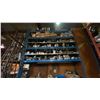 Image 4 : 2 BAYS OF BLUE INDUSTRIAL PALLET RACKING, 4-16 FT UPRIGHTS, 21-12.5 FT SIDE RAILS WITH WOOD,