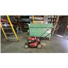 Image 1 : TROY-BILT RED GAS POWERED LAWN MOWER WITH HONDA ENGINE *DAMAGED ON SIDE- NO BAG*