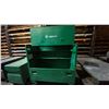 Image 2 : GREENLEE LARGE GREEN MOBILE FLAP TOP JOB BOX APPROX 60.5"L X 30.5"D X 59"H