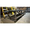 Image 4 : METAL LOW MOBILE SHOP TABLE APPROX 118"L X 40"D X 24"H