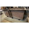 Image 2 : METAL SCRAP BIN WITH FOLD DOWN SIDE & FORKLIFT SLOT APPROX 52"L X 27.5"D X 23"H