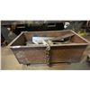 Image 3 : METAL SCRAP BIN WITH FOLD DOWN SIDE & FORKLIFT SLOT APPROX 52"L X 27.5"D X 23"H