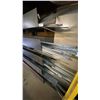 Image 3 : METAL STOCK STORAGE RACK WITH ASSORTED METAL CONTENTS- MOSTLY CLEATS