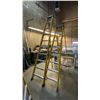 Image 1 : 2 YELLOW FEATHERLITE FIBERGLASS LADDERS- 8', 10'