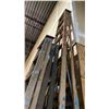 Image 4 : GROUP OF 3 WOODEN LADDERS - 14' X 10' & 10'