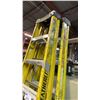 Image 2 : PAIR OF 2 FEATHERLITE YELLOW FIBERGLASS 8' LADDERS