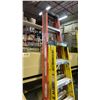 Image 2 : GROUP OF 2 FIBERGLASS LADDERS- ALLRIGHT ORANGE 8' & FEATHERLITE YELLOW 6'