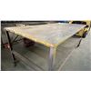 Image 3 : LARGE MOBILE METAL SHOP TABLE APPROX 84"L X 40"D X 34"H