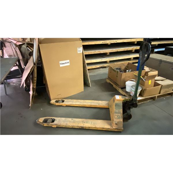 YELLOW PALLET JACK *NEEDS REPAIR*