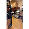 Image 2 : CONTENTS OF ENTIRE ROOM- LARGE GROUP OF OFFICE FURNITURE, WHALEN BLACK METAL STORAGE RACK &
