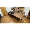 Image 2 : BLACK VINYL COUCH, HYVISION MONITOR OFFICE DESK, WOODEN TABLE, CHAIRS, BROTHER PRINTER, OFFICE