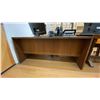 Image 5 : BLACK VINYL COUCH, HYVISION MONITOR OFFICE DESK, WOODEN TABLE, CHAIRS, BROTHER PRINTER, OFFICE