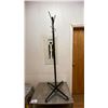 Image 2 : SMALL METAL TABLE, COAT RACK & GORILLA LADDERS SLIM FOLD WORK PLATFORM