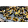 Image 3 : GROUP OF 11 TESTED/WORKING DEWALT 20V CORDLESS DRILLS/IMPACT DRILLS WITH BAG OF CHARGERS