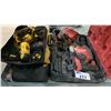 Image 1 : GROUP OF ASSORTED DEWALT/MILWAUKEE POWER TOOLS *PARTS ONLY*