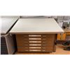 Image 1 : BLUEPRINT/DRAFTING TABLE WITH CABINET