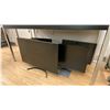 Image 3 : APPROX 8 COMPUTER MONITORS, LG TV, WOOD TABLE WITH METAL LEGS & ASSORTED KEYBOARDS AND MICE
