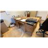 Image 2 : CONTENTS OF ENTIRE OFFICE- DESK, 4 DRAWER FILING CABINET, 2 DRAWER SMALL FILING CABINET, FLOOR FAN,