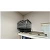 Image 6 : CONTENTS OF ENTIRE OFFICE- DESK, 4 DRAWER FILING CABINET, 2 DRAWER SMALL FILING CABINET, FLOOR FAN,
