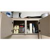Image 11 : CONTENTS OF ENTIRE LUNCH ROOM- LARGE WOOD BOARDROOM TABLE, 6 MOBILE OFFICE CHAIRS, MINI FRIDGE,