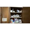 Image 16 : CONTENTS OF ENTIRE LUNCH ROOM- LARGE WOOD BOARDROOM TABLE, 6 MOBILE OFFICE CHAIRS, MINI FRIDGE,
