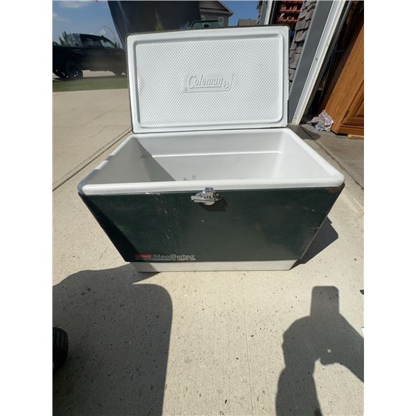 Coleman Steel Belted Cooler, Green