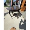 Image 1 : Wooden Octagonal Side Table with Shelf