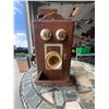 Image 2 : Wood and Brass Wall Telephone