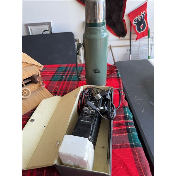 Realistic CB Radio and Scotch Thermos