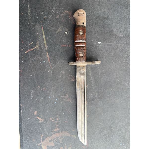 1917 US Marked Bayonet with Wood Handle