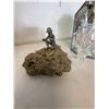 Image 7 : Glass Swan Figurine Set with Mirror Base