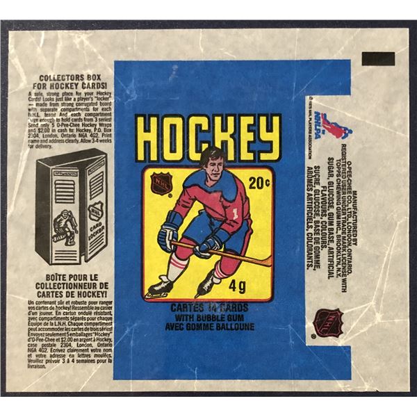 1979-80 O-PEE-CHEE NHL HOCKEY WRAPPER - GRETZKY ROOKIE YEAR