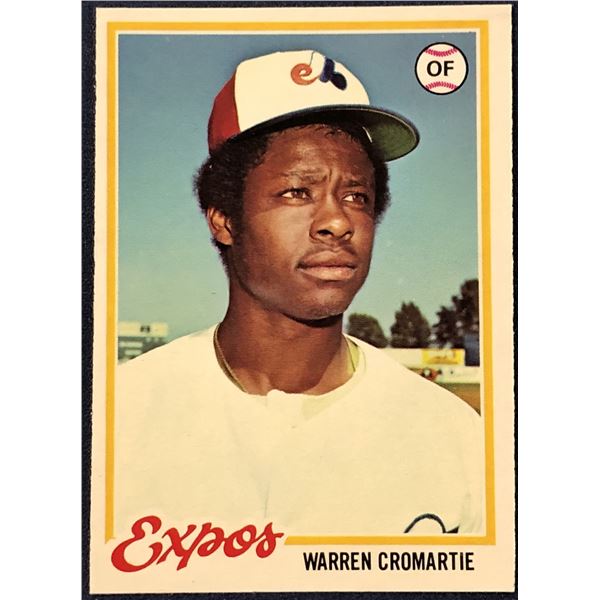 1978 O-PEE-CHEE WARREN CROMARTIE ROOKIE CARD