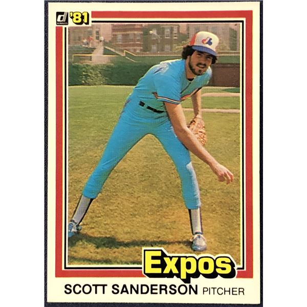 1981 DONRUSS SCOTT SANDERSON