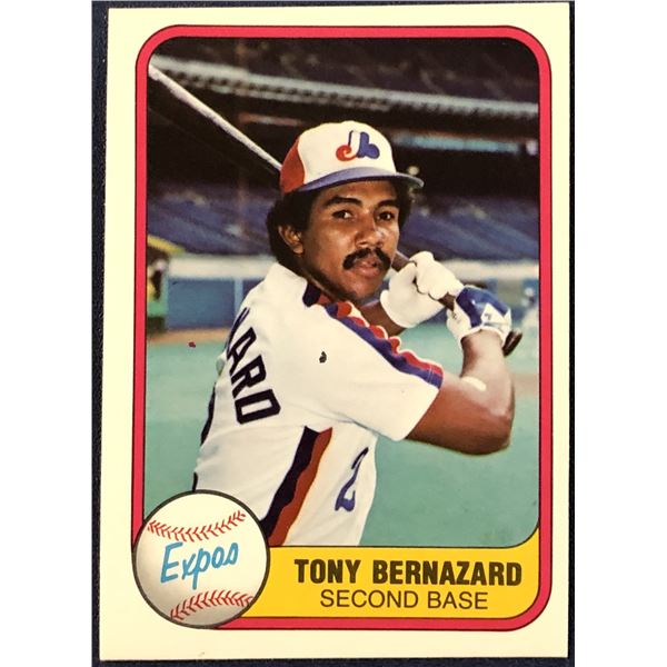 1981 FLEER TONY BERNAZARD ROOKIE CARD